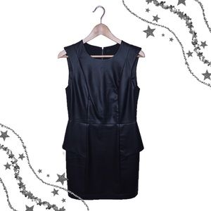 BCBGeneration Black Faux Leather dress size 8
